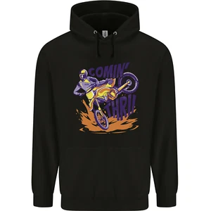 Comin Thru Motocross Dirt Bike MotoX Childrens Kids Hoodie - Picture 1 of 3