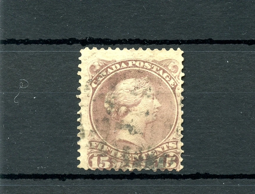 #29b Quince centavos fino rojo lila gato $80 usado Canadá Foto 1 de 1