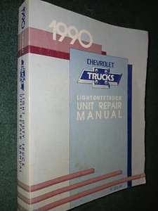 Chevrolet 1990 unidad de camión manual de taller de reparación/libro original camioneta 454ss++ - Imagen 1 de 4