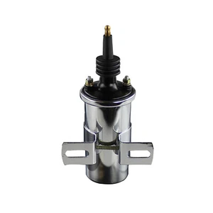 Power Products Power Plus 45k Volt  oil Filled Ignition Coil w/ Bracket Chrome - Picture 1 of 1