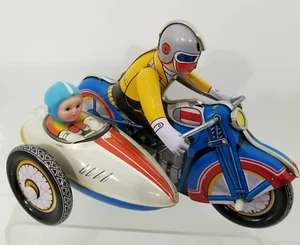 Schylling Sammler Serie Motorrad und Beiwagen sauber aufziehen funktioniert gut Sehr guter Zustand - Bild 1 von 7