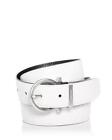 $495 Mens Salvatore Ferragamo Gancini Reversible Leather Belt White 90 US 36