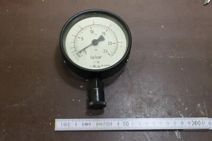 Manometer TGL 16373 1/BS 64/2 -1-24kp/cm² (-1-24 bar) M20x1,5 Ø 100mm #AS-M05 - Picture 1 of 8