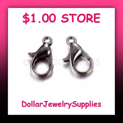 21 mm x 12 mm 5 piezas Gunmetal aleación negra metal langosta cierres garras conectores $1.00 Foto 1 de 4