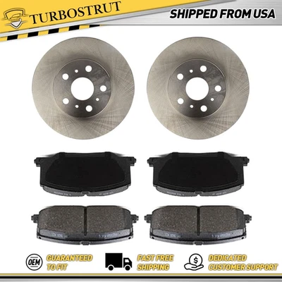 Kit de pastillas de freno rotores de freno delanteros originales para Toyota Camry 1988-1991 Foto 1 de 4