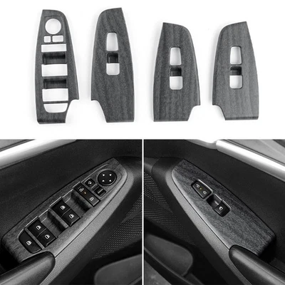 4pcs Matte Wood Grain Window Lift Switch Panel Cover Trim For Kia Seltos 2020-26 Foto 1 de 4