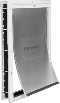 Puerta mediana para perros PetSafe - Puerta de plástico para mascotas con panel de cierre de hasta 40 libras Foto 1 de 4