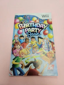 Birthday Party Bash - Original Nintendo Wii Video Game Manual Only - Picture 1 of 2