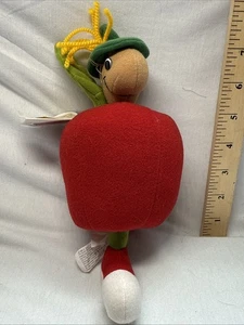 Vintage Busy World of Richard Scarry Lowly Worm/Apple Stuffed Animal Plush Toy - Picture 1 of 5