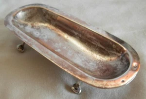 ANTIQUE 19th CEN. LOTH 13 SILVER MINIATURE TRAY - 39 grams- AUSTRIA-HUNGARY - Picture 1 of 12
