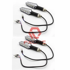 4 x LED Mini STREETBIKE Motorcycle Motorbike Turn Signal Lights Indicators - Foto 1 di 8