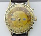 14 Kt Gold Vintage (1940'S) Tiffany & Co Men's Dress Triple Calendar Wrist Watch