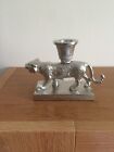 Silver Tiger Candle Holder