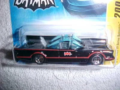 HOT WHEELS 2007 NEW MODELS "1966 TV SERIES BATMOBILE" VHTF NEW HW DIECAST CAR - Image 1 of 2