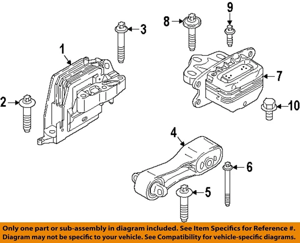 BMW OEM 16-24 228i Gran Coupé Motor Transmisión Montaje Motor 22118835566 Foto 1 de 1