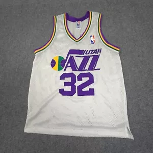 Vintage UTAH Jazz jersey Mens SMALL basketball spalding singlet MALONE Size S - Picture 1 of 9