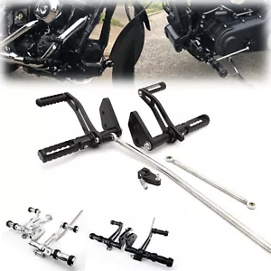 Billet Forward Controls for Harley Dyna Street Bob Low Rider Super Glide 2000-17 - Picture 1 of 24