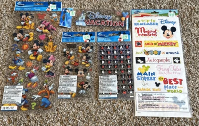 Lot Of 5 Pieces Of Disney Stickers Vacation Dimensional Sticker & Scrapbooking - Image 1 of 4