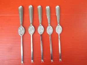 Set Of 5 Crab & Lobster Spoon (fork) Stainless Sweden sushi chef tools - Picture 1 of 4