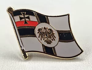 Pin Anstecker Deutsches Reich Kaiserliche Marine Reichkriegsflagge - 2 x 3 cm - Bild 1 von 2