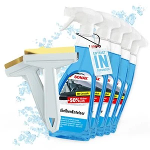 Auto Scheibenenteiser Spray Set 5x Sonax Scheiben Enteiser 2x Eiskratzer Murska - Bild 1 von 4