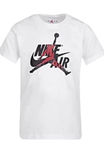 Nike Jordan Air Boys White Short Sleeve Shirt Size 6 NWT - Picture 1 of 1