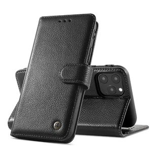 Für iPhone 12 Pro 11 XR 7 8 Echt Leder Handy Tasche Schutz Hülle Flip Case Cover - Zdjęcie 1 z 24
