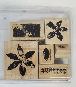 Gummistempel 6 Holzmaldrucke Stampin' Up 2005 - Bild 1 von 7