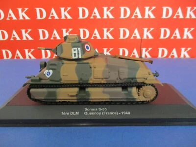 Die cast 1/43 Modellino Carro Armato Tank Somua S-35 1ere DLM Quesnoy 1940 - Immagine 1 di 4
