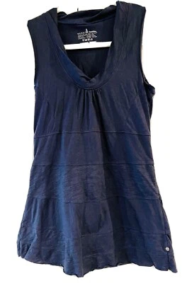 Неоновый Будда винтажный хлопчатобумажный темно-синий трикотажный топ. Размер XS - Изображение 1 из 4