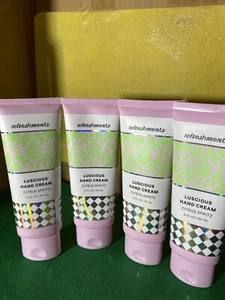 Lot of 4 Refreshments Luscious Hand Cream NewSealed MadeInCanada 2 oz each - Picture 1 of 24