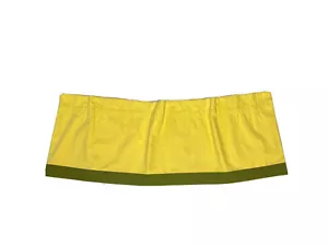 1 Vintage Wide Custom Handmade Valance Curtain Luxury Yellow Green Retro Bright - Picture 1 of 6