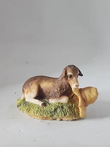 1981 Schmid Border Fine Arts Goat With Hat, Hand Painted, Lowell Davis Porcelain - Picture 1 of 13