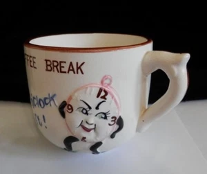 Vintage Coffee Break Cup 10 O'clock Lift 3 O'clock Sag Relco Japan - Picture 1 of 12