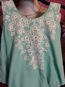 Girls Knit Works Sz XL 16 Beautiful Green 2 Piece Necklace MRSP $42  Roxy Rose - Picture 1 of 7
