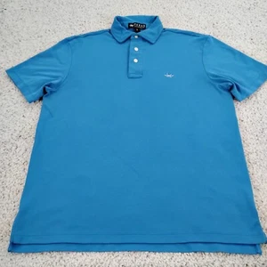 Camisa Texas Estándar Para Hombres Grande Azul Polo Golf Preppy Logo Informal Exterior A1 - Imagen 1 de 8