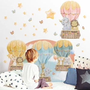 Wall Stickers Schlafzimmer Kinder Tuch Wiederablösbar Heißluftballons Tropen Xx - Bild 1 von 6