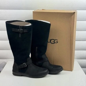 Ugg Thomson Knee High Western Style Waterproof Suede Sherpa Lined Boots UK 5 - Picture 1 of 10