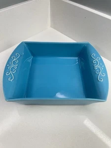 Mixcer Portugal Oven to Table Blue Ceramic Casserole Dish Baking Serving - Picture 1 of 9