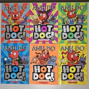 Anh Do Hot Dog Series - Mixed Lot Of 6 Paperback Childrens Books 2,4,5,11,12,14 - Picture 1 of 9
