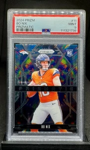 PSA MINT 9 ~ 2024 Panini Prizm - Prizmatic Bo Nix #11 (RC) - Bild 1 von 2