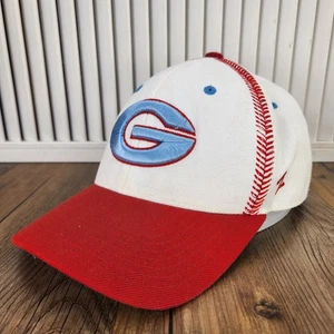 Granger Lancers Zephyr Fitted 7 5/8 Z Hat Cap White Red HS Baseball Seam Stitch - Picture 1 of 10