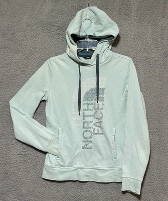 Sudadera con Capucha The North Face Para Mujer S Gráfico Logo Bolsillo Cordón Azul Foto 1 de 4