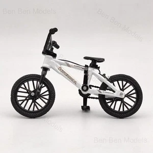 FLICK TRIX Miniature BMX Finger Bike PREMIUM Toys White Diecast Bicycle Gift - Picture 1 of 6