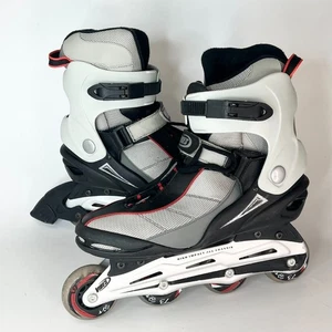 Vibes High Impact ALU Chassis Hockey Inline Skates grau schwarz rot Herren 10 - Bild 1 von 17