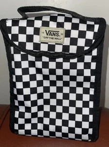 Vans Old Skool Lunch Pack Bag B/W Checkered 10” X 7” Insulated - Picture 1 of 11