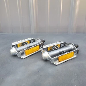 Vintage KKT RT-E Pedals 9/16 in Steel Rat Trap BMX Cruiser 70s 80s Klunker - Picture 1 of 13