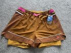 NWT! Brooks Running Women L Shorts High Point 3" 2-in-1 Active Gym Lined $78
