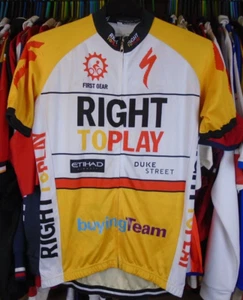 RIGHT TO PLAY WILDOO BIKE WEAR FULL ZIP CYCLING SHIRT JERSEY TOP MEDIUM - Picture 1 of 7