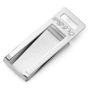 Stainless Steel Cut Out Money Clip - Picture 1 of 4
